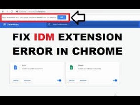 How To Add Idm Extension In Chrome In Windows 10